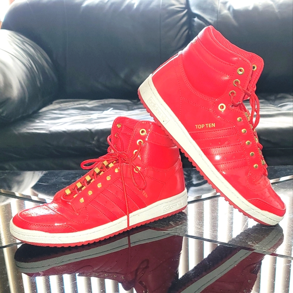 Adidas Top Tens Hi Sz 11 Red